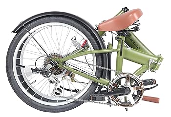 パンクしない自転車⭐︎折りたたみ式 パンクしない折り畳み自転車20インチ6段変速Rサス付 - 三重